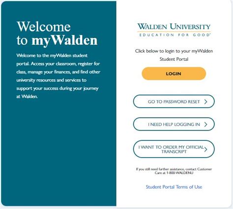 mywalden student portal|How do I access my Walden e.